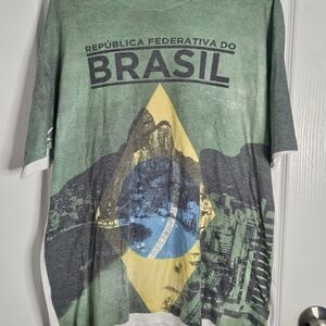 Brasil Graphic Men's Tee in Green